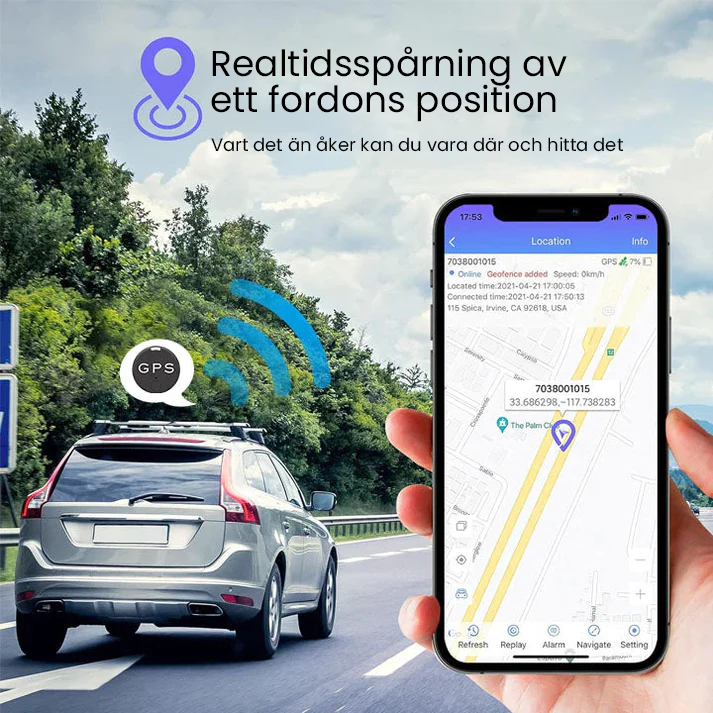 Mini spår GPS magnetisk lokalisering