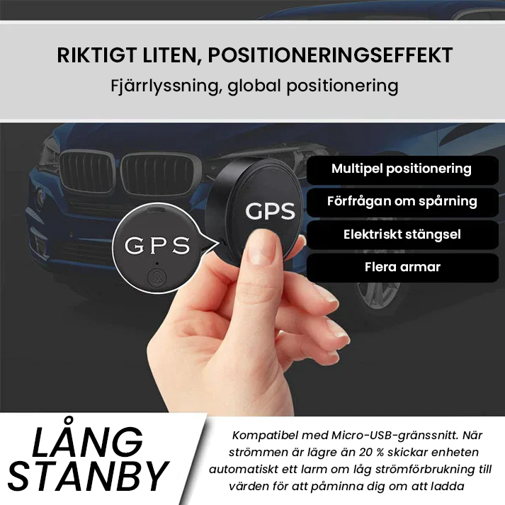 Mini spår GPS magnetisk lokalisering